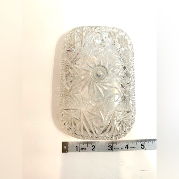 Vtg Deco Acrylic Lucite Plastic Oblong Trinket Jewelry Lidded Storage Box - Picture 7 of 7